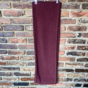 Lands' End Plush Fleece Maroon Red Infinity Scarf Women's